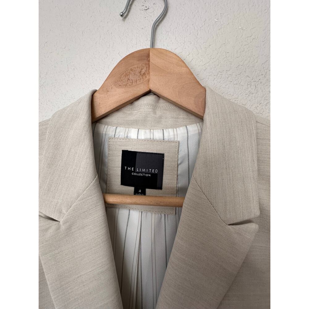 The Limited Beige Pant Suit Set Blazer 4 Pants 4L Drew Fit Career - Picture 5 of 16